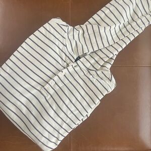 Prana Striped Hoodie Shirt- M